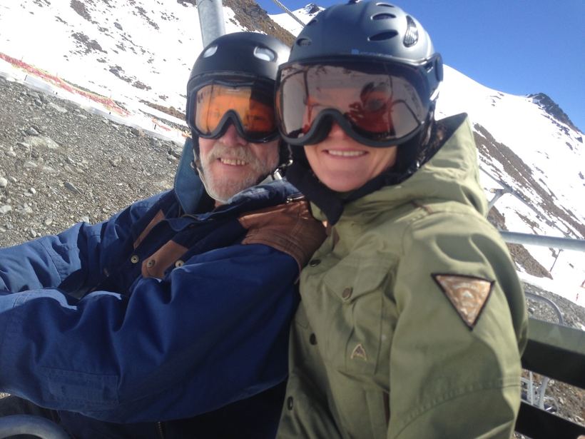 On the chairlift